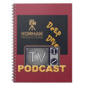 Korman Productions Deep Dive TV Podcast Notitieboek (Voorkant)