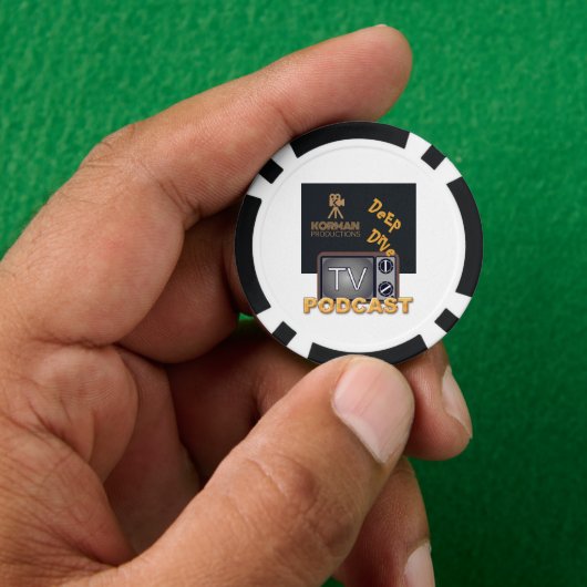 Korman Productions Deep Dive TV Podcast Poker Chips (Hand)