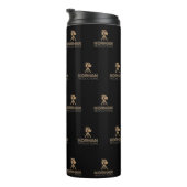 Korman Productions YouTube-kanaal Logo betegeld Thermosbeker (Geroteerd rechts)