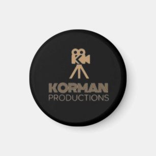 Korman Productions YouTube-kanaal Logo Round Magneet