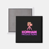 Korman Productions YouTube-kanaal Roze Logo Magneet (Voorkant / Achterkant)