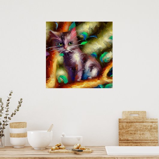 Korn Ja Cat Poster (Keuken)