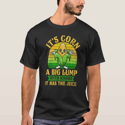 Korn King Farmer Farming Corn op de krab T-shirt (Voorkant)
