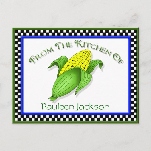 Korn op de cb-receptiekaarten briefkaart (Voorkant)