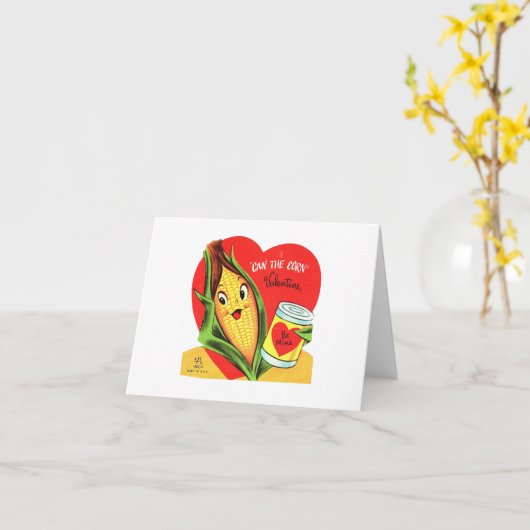  Korn op de Cob-Valentijn Kaart (Gele Bloem)