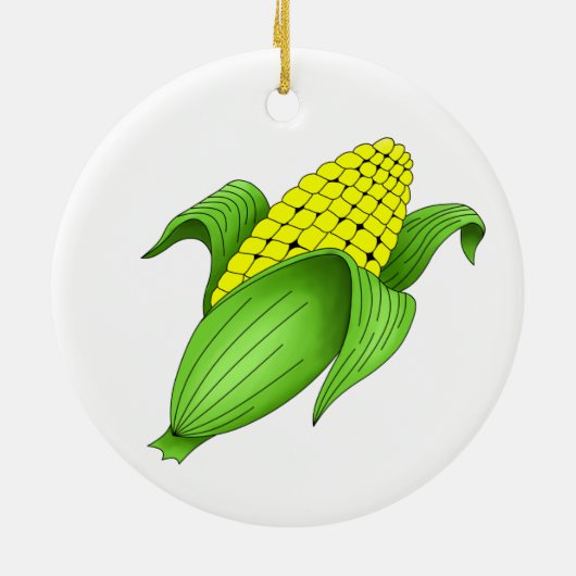 Korn op de Cob-versiering Keramisch Ornament (Achterkant)