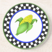 Korn op de kringloop van de zandsteen zandsteen onderzetter (Voorkant)