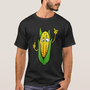 Korn over de Design van de cob voor mannen en vrou T-shirt
