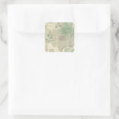 Korn per aangeplante hectare vierkante sticker (Tas)