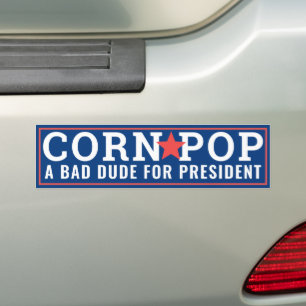 Korn Pop voor President II Bumpersticker