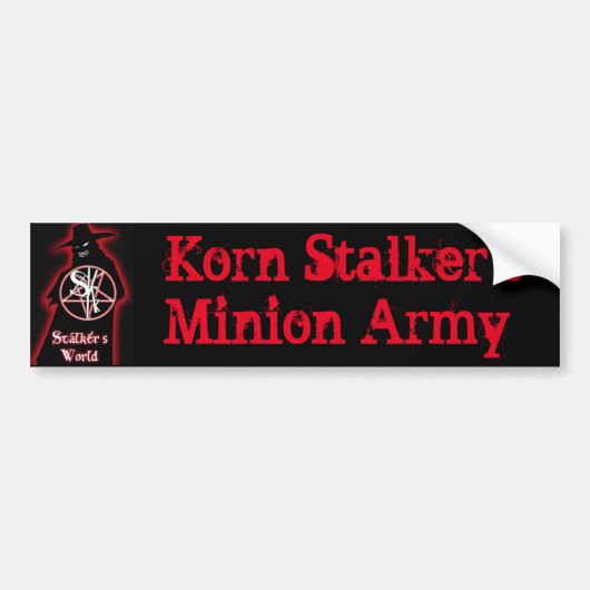 Korn Stalker's Minion Leger bumpersticker (Voorkant)