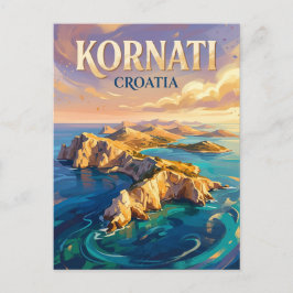 Kornati Nationaal Park Kroatië Briefkaart