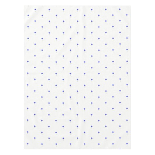 kornbloem blauw tafelkleed (Voorkant)