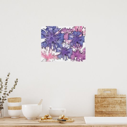Kornbloem Poster (Keuken)