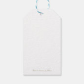 Kornbloem-waterverf Cadeaulabel (Achterkant)