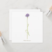 Kornbloem-waterverf Kaart (Voorkant / Achterkant in situ)