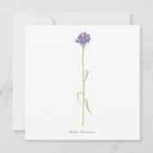 Kornbloem-waterverf Kaart (Voorkant)