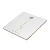 Kornbloem-waterverf Tegeltje (Zijkant)