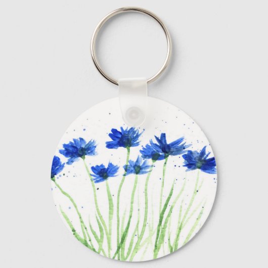 Kornbloemen Sleutelhanger (Voorkant)