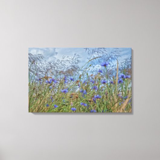 Kornblumen Canvas Afdruk (Voorkant)