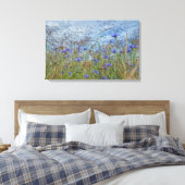 Kornblumen Canvas Afdruk (Insitu (Slaapkamer))