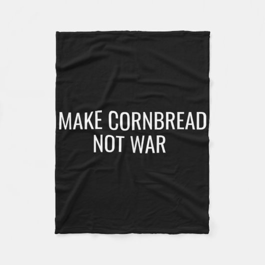 Kornbrood maken geen oorlogsprotesteren voor vrede fleece deken (Voorkant)
