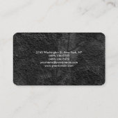 Kornergrijs patroon met leesbare kleuren visitekaartje (Achterkant)