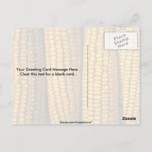 Kornetextuur Briefkaart (Achterkant)