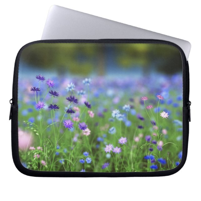 Kornflower Blue-laptophoes Laptop Sleeve (Voorkant)