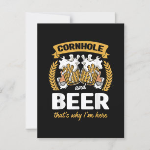 Korngat en bier daarom ben ik hier. briefkaart