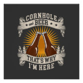 Korngat en bier daarom ben ik hier. perfect poster (Voorkant)