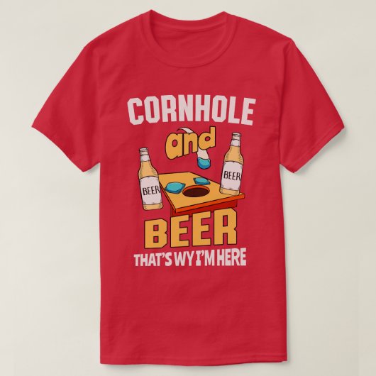 Korngat en bier waarom ik hier ben t-shirt (Design voorkant)
