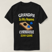 Korngat opa Blind Hole Funny Game T-shirt (Design voorkant)