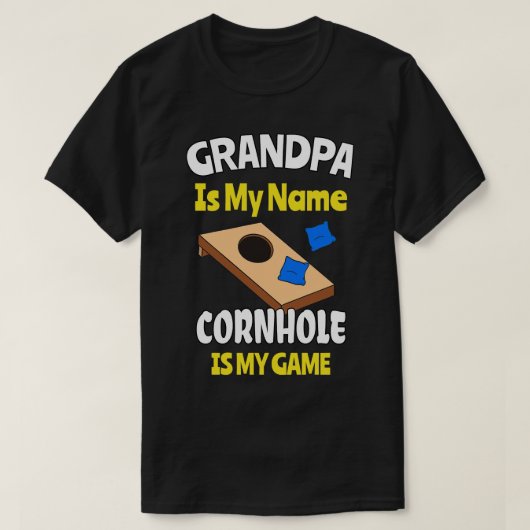 Korngat opa Blind Hole Funny Game T-shirt (Design voorkant)