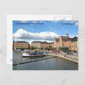 Kornhamnstorg. Oude stad in Stock... Briefkaart (Voorkant / Achterkant)