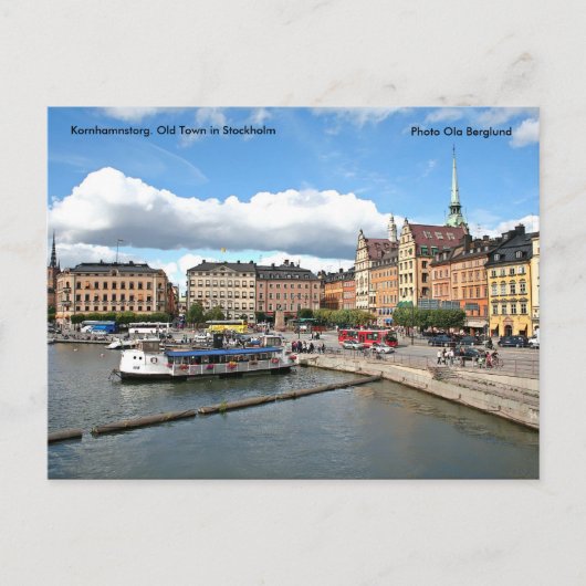 Kornhamnstorg. Oude stad in Stock... Briefkaart (Voorkant)