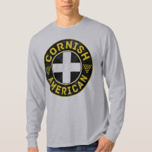 Kornish American Saint Piran's Vlag T-shirt