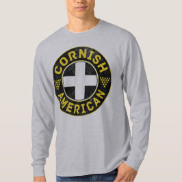 Kornish American Saint Piran's Vlag T-shirt