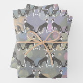 Kornish Rex Cats Wrapping Paper Sheets (In situ)