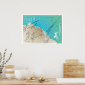 Kornish Submarine mijnbouwkaart Poster (Keuken)