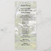 Kornoelje in Bloei Programmakaart (Achterkant)