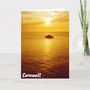 Kornwall zonsondergang kaart