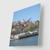 koroni skyline vierkante klok (Hoek)