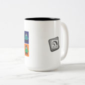 Kororas - Pop Tweekleurige Koffiemok (Voorkant rechts)