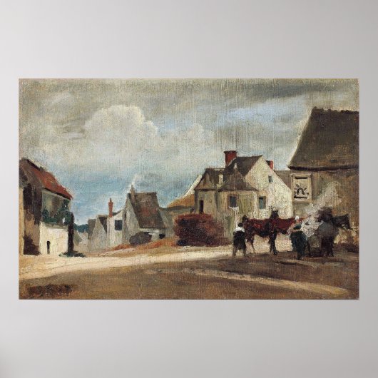 Korot - Uitzicht van Mantes Le Marechal-Ferrant Poster (Voorkant)
