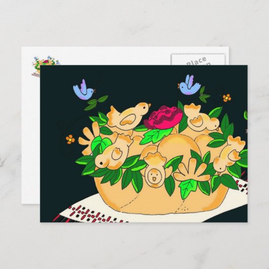 Korovai voor Oekraïense bruiloft Briefkaart (Voorkant / Achterkant)