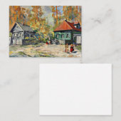 Korovin - herfst in een Russisch dorp Notitiekaartje (Voorkant / Achterkant)