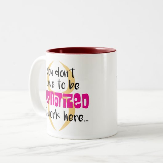 Korps-Mok Tweekleurige Koffiemok (Voorkant links)