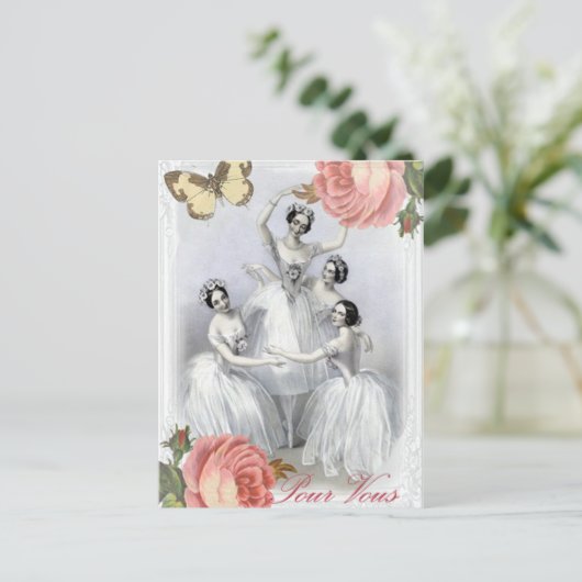 Korpsen DE ballet Briefkaart (Staand voorkant)