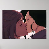 Korrasami Kiss | Korra en Asami Sato | Poster (Voorkant)
